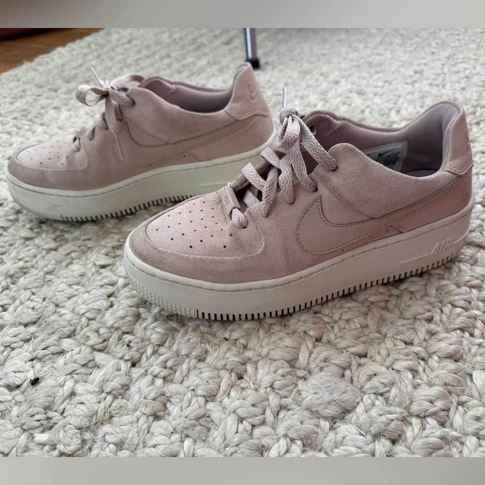Nike Women’s Pink Suede Sneakers